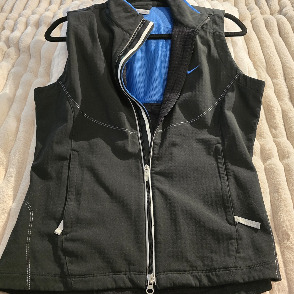 Nike Black and Blue Women's Vest
